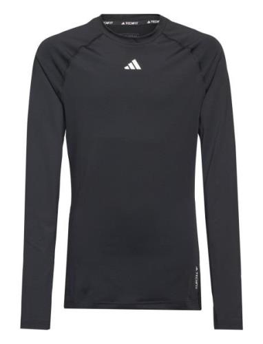Aeroready Techfit Long-Sleeve Top Kids Adidas Sportswear Black