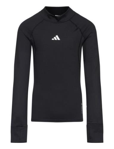 Aeroready Warming Techfit Long-Sleeve Top Kids Adidas Sportswear Black