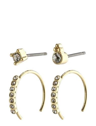 Kali Crystal Earrings Pilgrim Gold