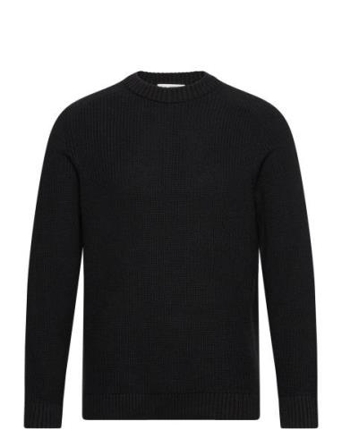 Slhreg-Dan Structure Crew Neck Selected Homme Black