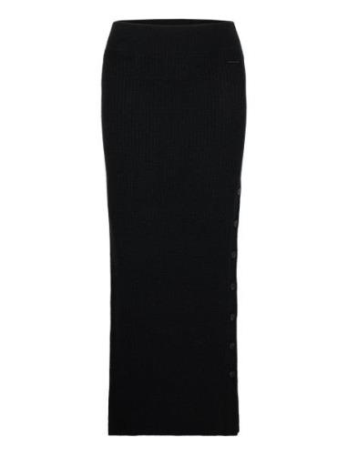 Recycled Wool Maxi Skirt Calvin Klein Black