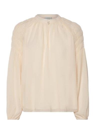 D6Aubrey Smocked Blouse Dante6 Cream