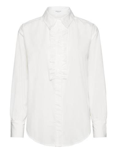 Rwsebony Shirt W/Ruffles Rosemunde White