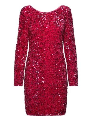 Onlconfidence L/S Sequins Dress Jrs ONLY Red