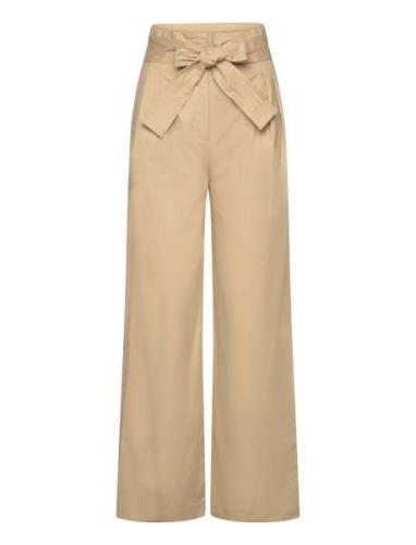 Paperbag Trousers With Belt Mango Beige