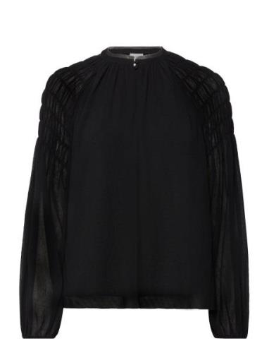 D6Aubrey Smocked Blouse Dante6 Black