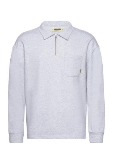 Dom Half-Zip Sweat Woodbird Grey