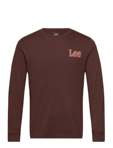 Essential Ls Tee Lee Jeans Brown