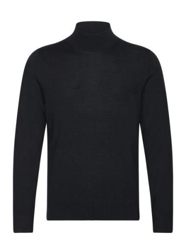 Merino Mock Neck Sweater Calvin Klein Black