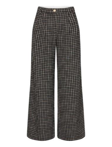 Checked Bouclé Pants Stella Nova Black