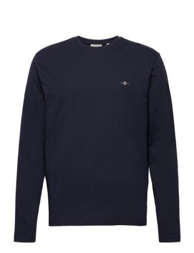 Reg Shield Ls T-Shirt GANT Navy