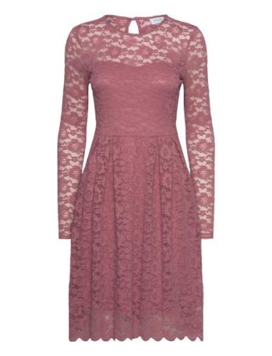 Vikalila L/S Lace Dress - Noos Vila Pink
