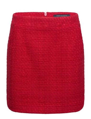 Azzurra Tweed Mini Skirt French Connection Red