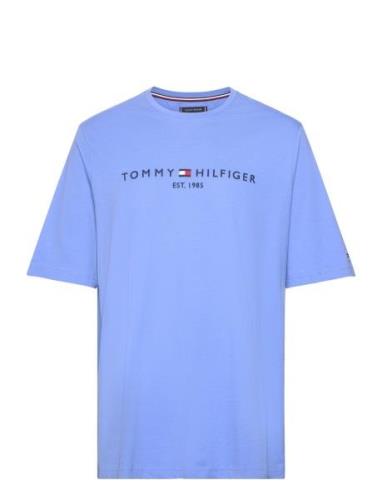 Bt-Tommy Logo Tee-B Tommy Hilfiger Blue