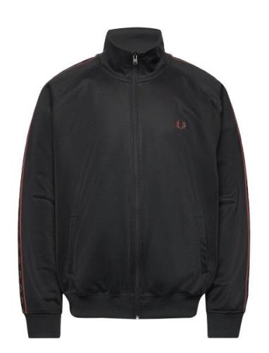 Contrast Tape Trk Jkt Fred Perry Black