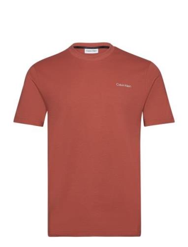 Micro Logo Interlock T-Shirt Calvin Klein Red