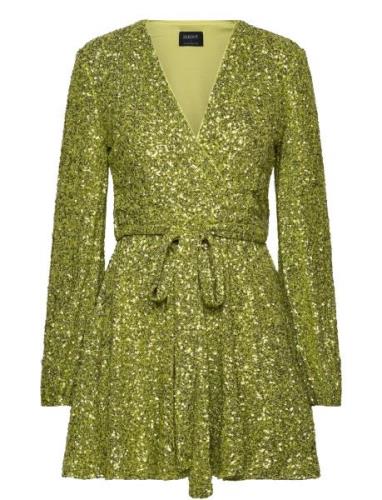 Sequin Bellissa Dress Bardot Green