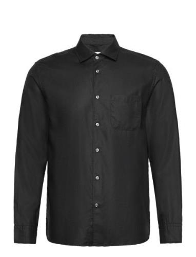 100% Tencel Shirt With Pocket Mango Black