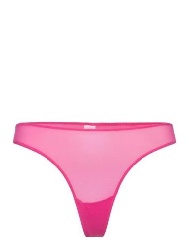 Mesh Thong Understatement Underwear Pink