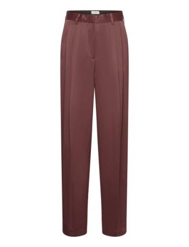 Shiny Wide Suit Pant House Of Dagmar Brown