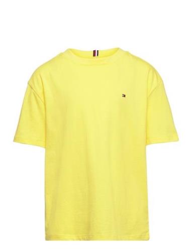 Essential Tee Ss Tommy Hilfiger Yellow
