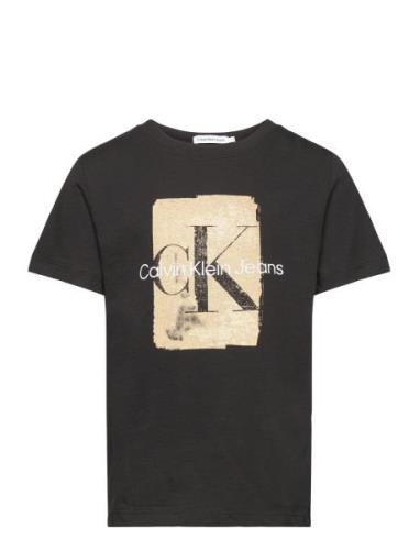Second Skin Print Ss T-Shirt Calvin Klein Black