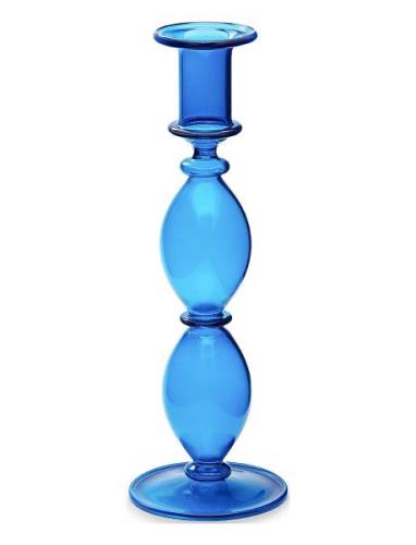 Harbor Glass Candle Holder Anna + Nina Blue