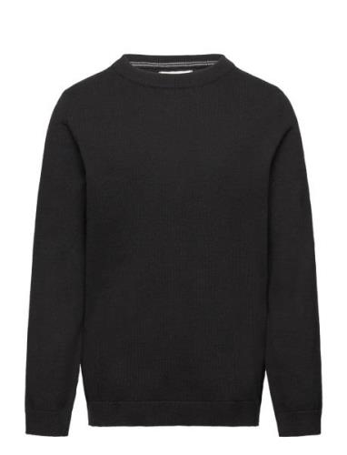Knit Cotton Sweater Mango Black
