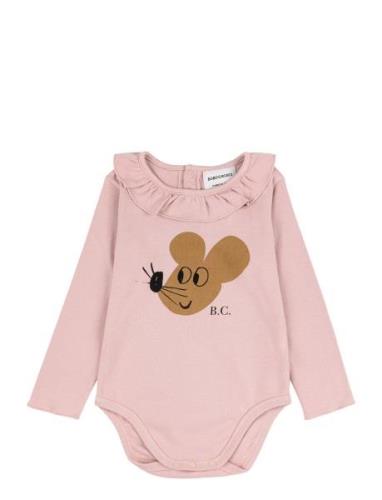 Baby Mouse Ruffle Collar Body Bobo Choses Pink