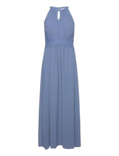 Vimilina Halterneck Maxi Dress - Noos Vila Blue