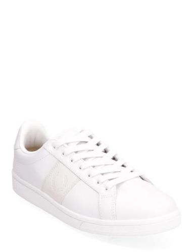 B721 Lthr/Branded Nubuck Fred Perry White