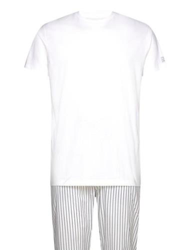 Stripe Pj Pants And T-Shirt Gb GANT White