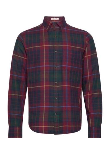 Reg Ut Plaid Flannel Check GANT Burgundy