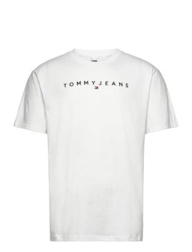Tjm Reg Linear Logo Tee Ext Tommy Jeans White