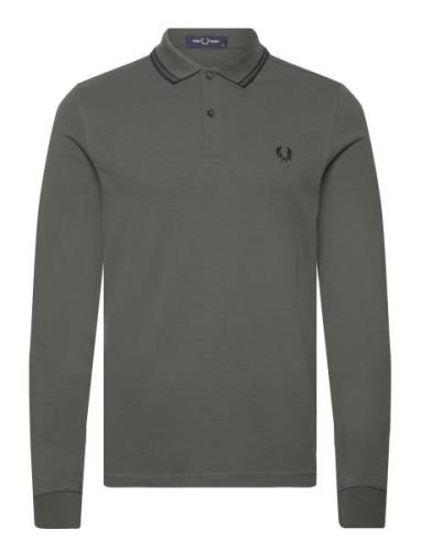 Ls Twin Tipped Shirt Fred Perry Khaki
