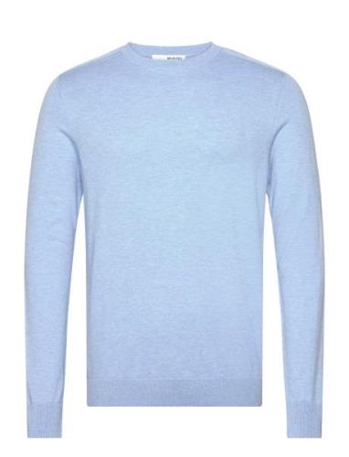 Slhberg Crew Neck Noos Selected Homme Blue