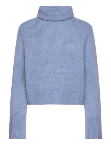 Wool-Cashmere Turtleneck Sweater Polo Ralph Lauren Blue