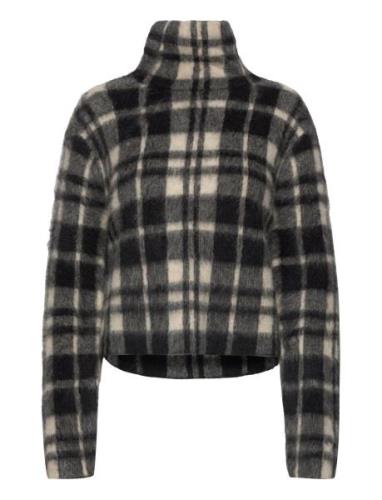 Plaid Alpaca-Blend Sweater Polo Ralph Lauren Black