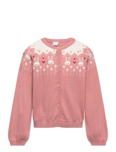 Cardigan Fairisle Lindex Pink