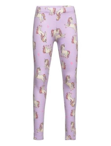 Leggings Br Aop Unicorn Lindex Purple