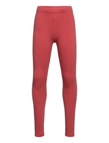 Leggings Basic Brushed Solid Lindex Red