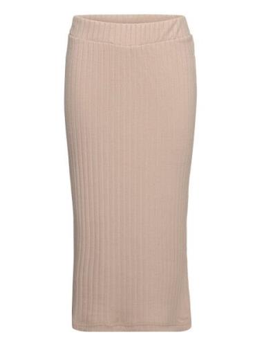 Skirt Long Rib Lindex Beige