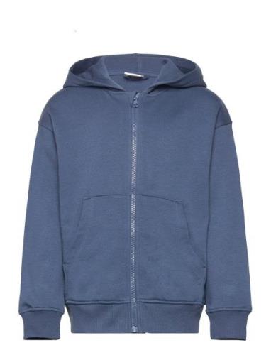 Sweater Hoodie W Zip Lindex Navy