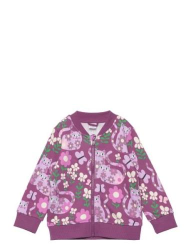 Jacket Bomber Aop Cats And Flo Lindex Purple