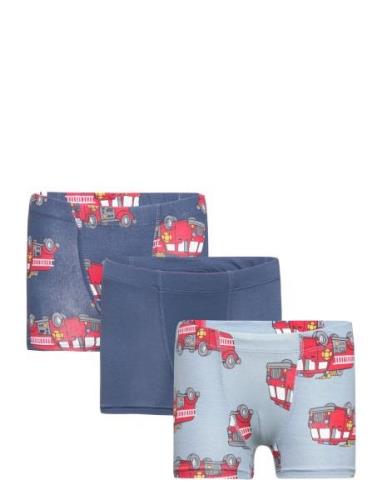 Boxer 3 Pack Hidden Elastic Ao Lindex Blue