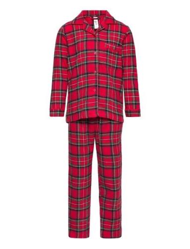 Pajama Flannel Yd Check Lindex Red