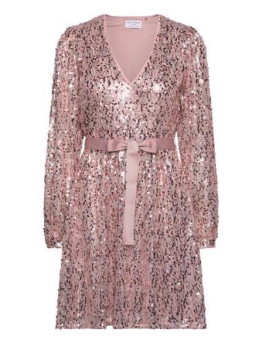 Dress Bella Sequinses Lindex Pink