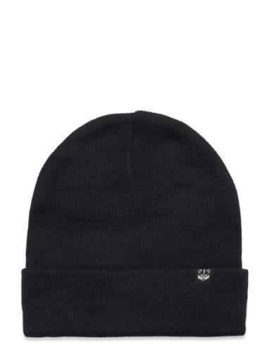 Knitted Beanie Fold Up Small K Lindex Black