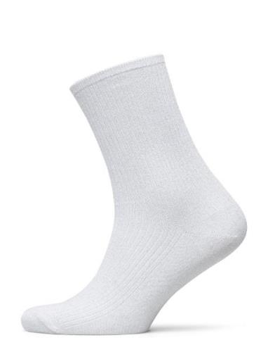 Th Women Glitter Sock 1P Tommy Hilfiger White