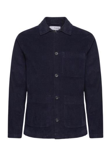 Slhloosetony-Cord Overshirt Noos Selected Homme Navy